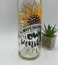 Sunflower bottle light, Yellow floral light up bottle, sunshine - Image 7