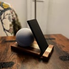 Echo Dot Stand – Walnut & Tulipwood Speaker & Phone Stand – No.04