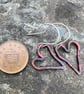 Copper Heart Dangle Earrings  - Image 2
