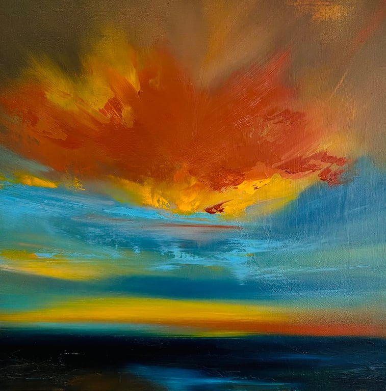 Original Oil Painting "Be Brave Be Bold"
