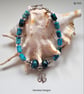 Designer Turquoise Blue Imperial Jasper Bracelet  - Image 2