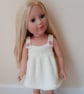 KNITTING PATTERN PDF Cream Sundress for Doll - Image 1