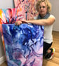 Arty Tote Bag, Original Abstract Design - Image 3
