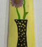 Hand painted bookmark. Floral design .original