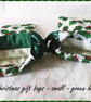 Holly Christmas Drawstring Gift Bag, Eco Friendly Reusable Fabric Bag - Image 4