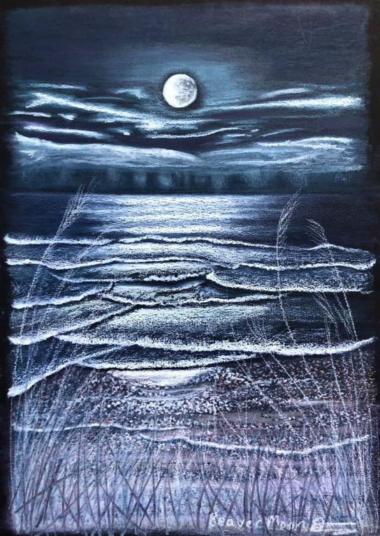 'Beaver Moon' A4 Giclee Print, Unframed
