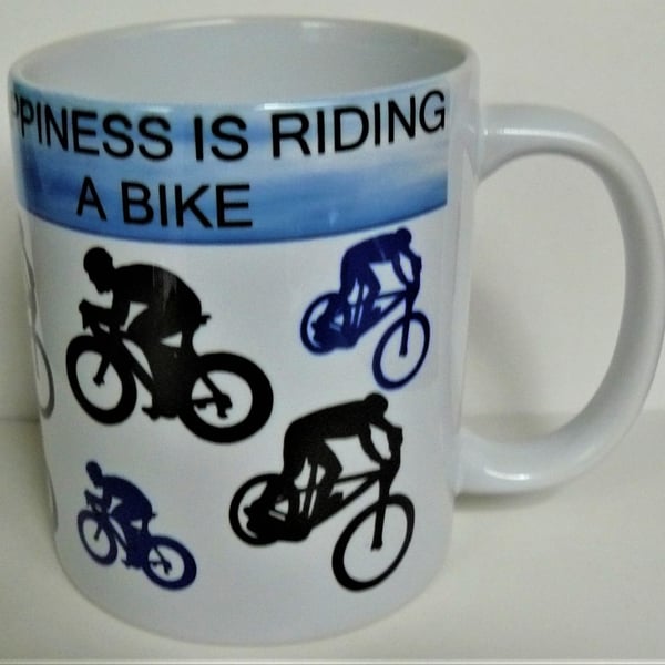Racing Bike Cyclist Mug Tour De France Sprint Bike CYCLE                   