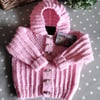 ORRER FOR ANNE ELLIS Girl's Hooded Baby Cardigan-Jacket  6-12 months 