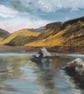 Wastwater, Lake District Summer Landscape Original Painting - Image 5