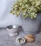 Handmade Coral Sculpture, Hand Painted Mother of Pearl Effect, Seaside Bowl - Image 5