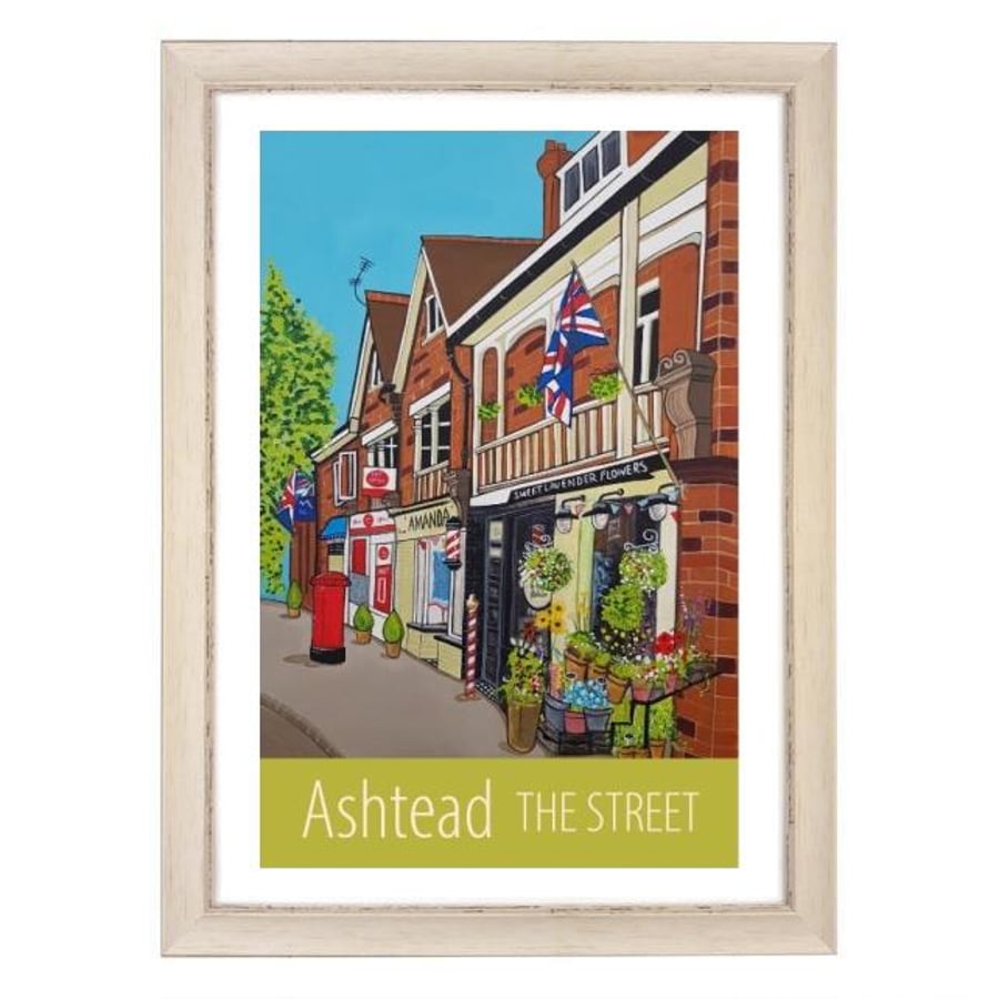 Ashtead The Street - white frame