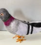 A wool felted gentle pigeon - Image 3