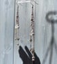 Ellia - Long Rosary Style Cross Earrings 