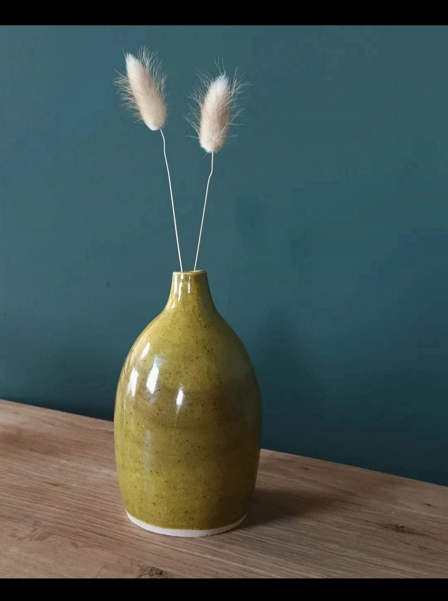 Ceramic Bottle Bud Vase 