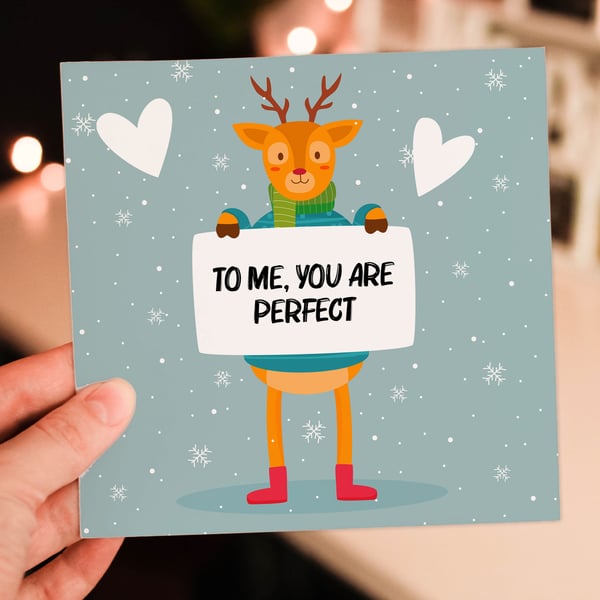 Christmas card: You are perfect