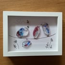 Fused glass bird picture