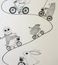 Cycling Adventure A3 Screen print SALE - Image 3