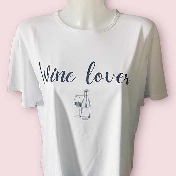 Women’s T-Shirt Wine Lover. T Shirts For Girls For Christmas, Birthday Gifts