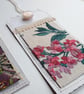 3 Gift Tags - plum vintage silk and lace, reclaimed textiles  - Image 8