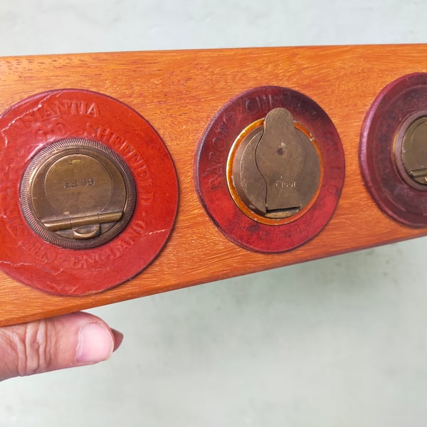 Vintage Tape Measure Key and Letter Rack 11