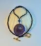 Beaded Necklace With Glass Donut Pendant, Birthday, Anniversary, Gifts For Her - Image 4