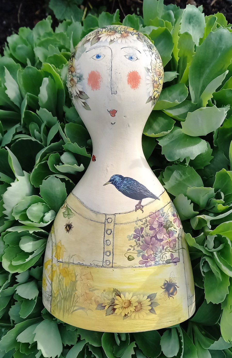 Figurative ceramic vase 