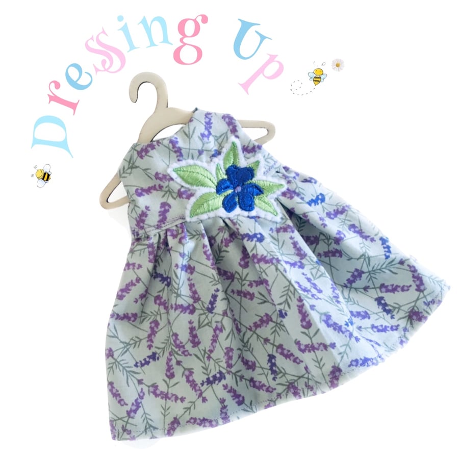 Embroidered Lavender Dress