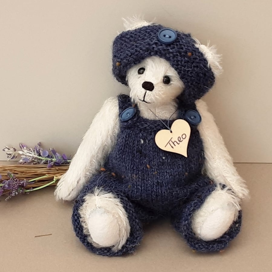 Theo, luxury handmade artist teddy bear, dresse - Folksy
