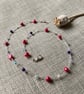 Pink Freshwater Pearl, Jade & Crystal Floating Necklace, SALE - Image 1
