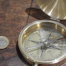 Large Pocket compass can be engraved with your message