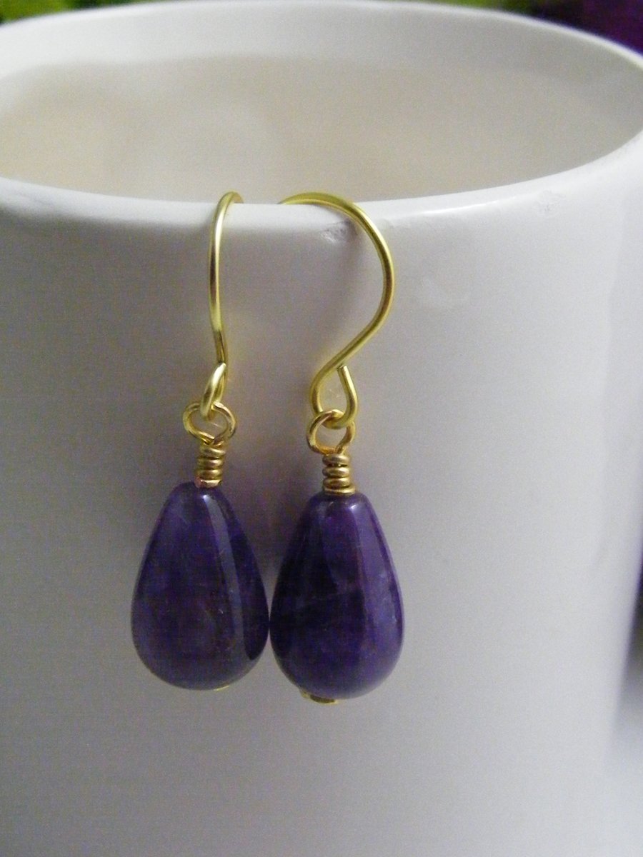 Amethyst Drop Earrings