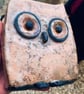 One-of-a-kind Raku wise owl sculpture - Image 6
