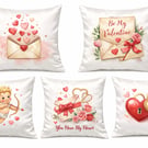 Valentine’s Love Cushion Covers – Romantic Heart & Cupid Designs