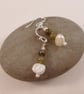 Freshwater Pearl & Labradorite Earrings - Image 1