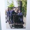 Photographic greetings card of Trevithick's Steam Engine.