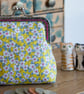Coin purse made with Liberty Lawn in the print: 'Ffion', in blue or yellow - Image 8
