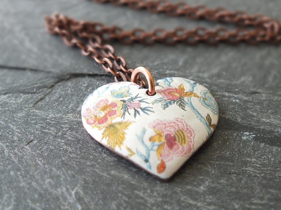Floral Chintz Heart