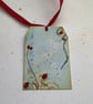 GIFT TAGS ( set of 3) . Autumn , Winter  ' Rosehips '...ready to ship... - Image 2