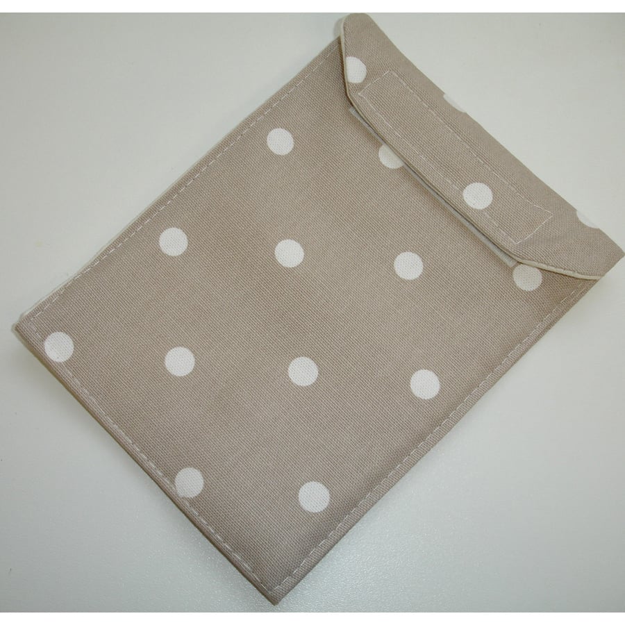 iPad Case Cover Sleeve Air 2 Polka Dots Beige White Spots Polkadot