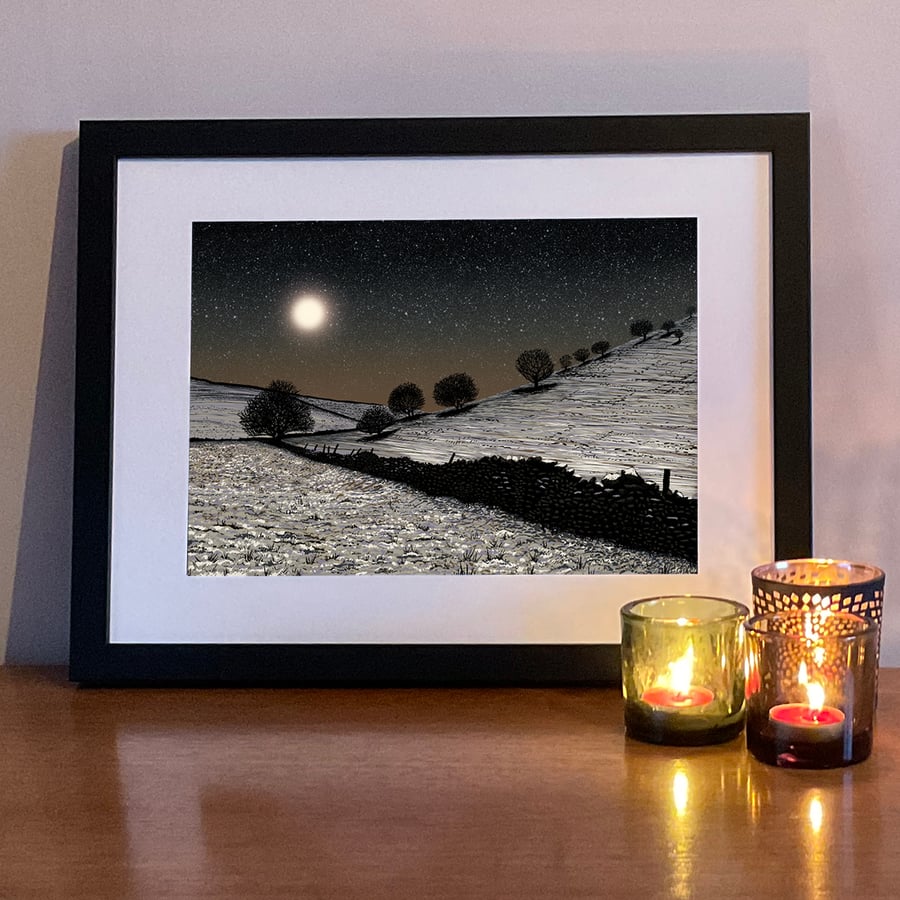 'Moonglow' digital print