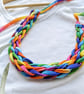 Multicolour Woven Necklace - T Shirt Yarn - Image 7