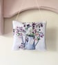 Sweet Pea Print Fabric Hanging Decoration Gift Scented with Lavender or Rose