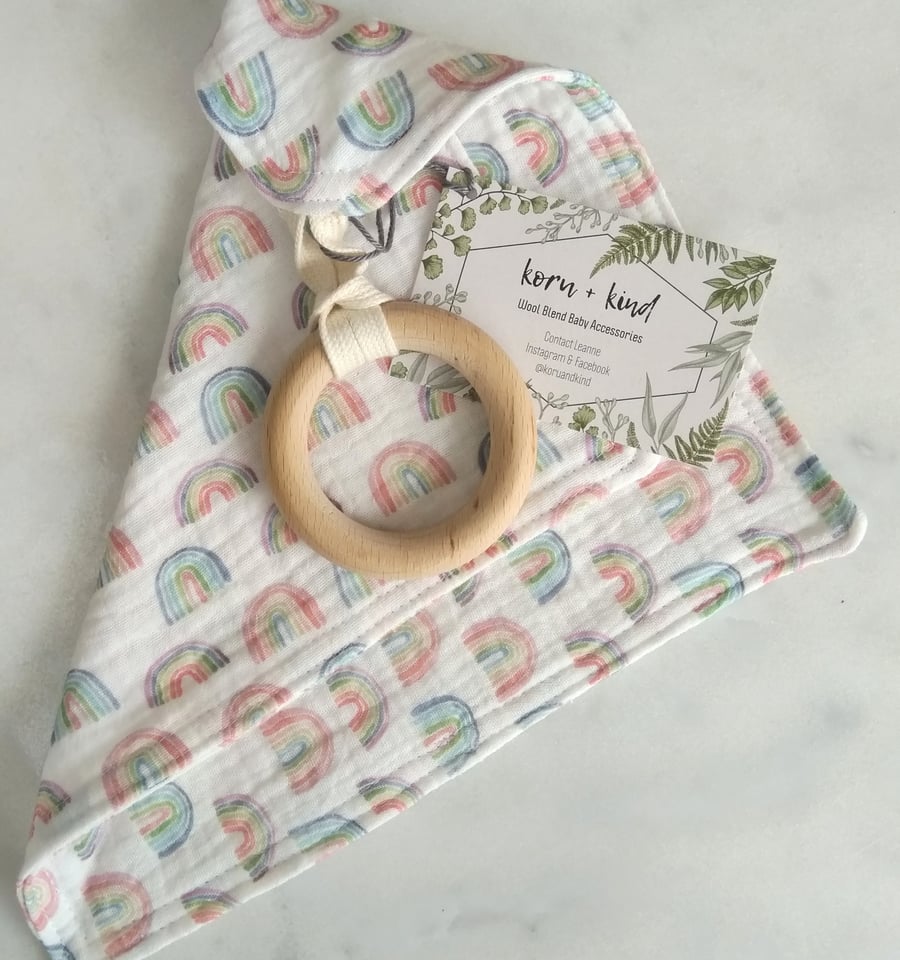 Double Gauze Lovey Comforter Security Blanket