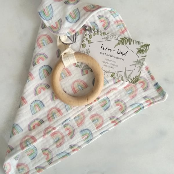 Double Gauze Lovey Comforter Security Blanket