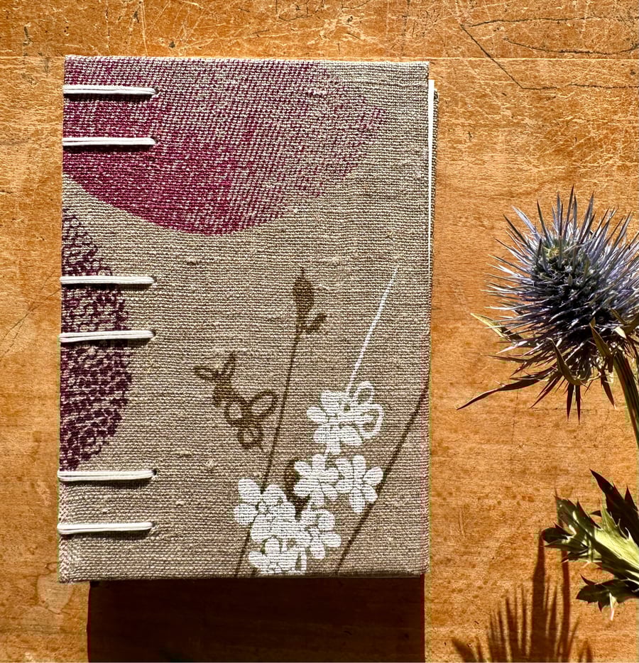 A6 Coptic Bound Handmade Sketchbook