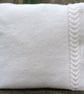 Cushion cover white hand knit - Image 4