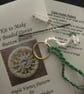 Kit for a Beaded Dorset Button Brooch, Triple Vortex Design BV2 - Image 1