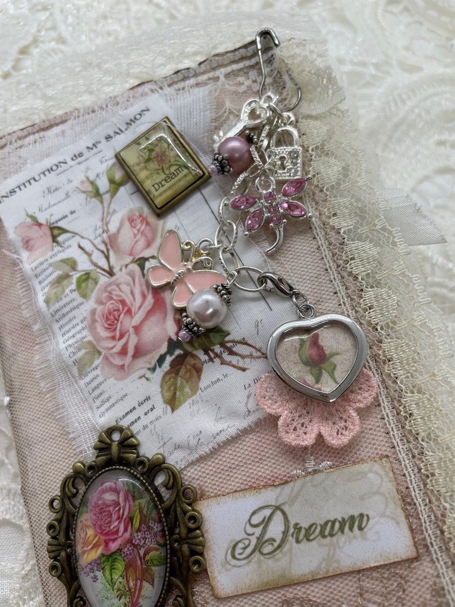 Journal - Amelia Slimline Shabby Chic by Carolee Crafts PB10 - 0013