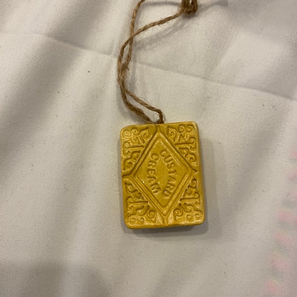 Custard Cream Christmas Tree Bauble