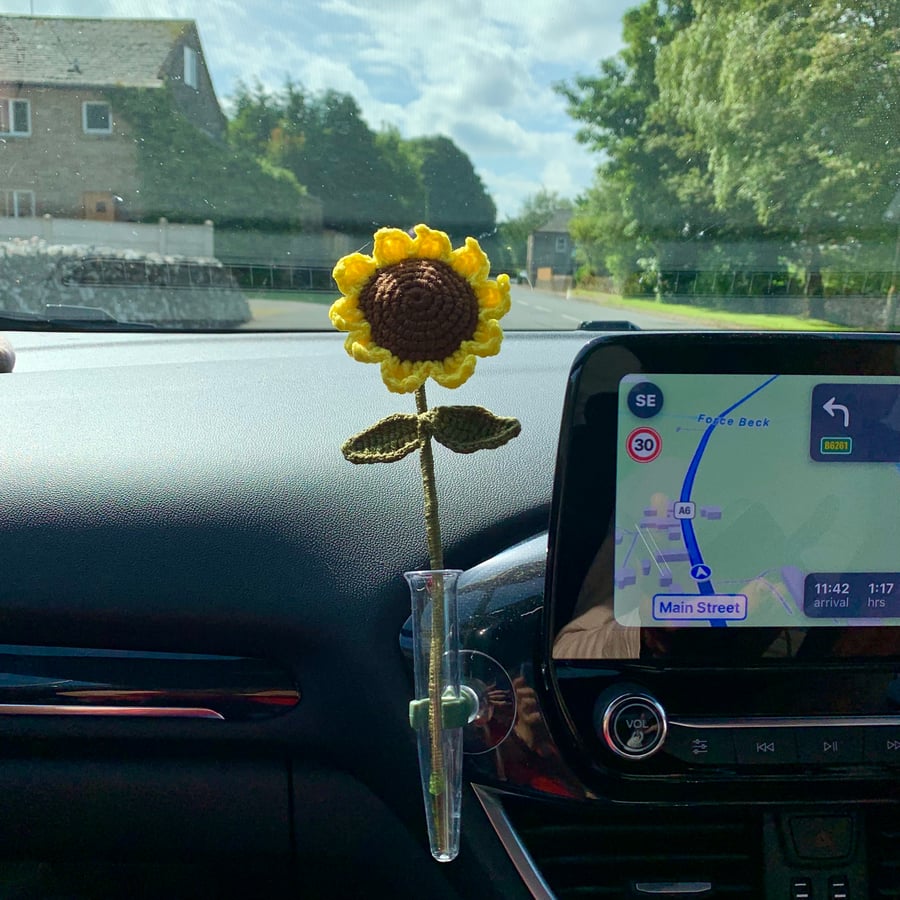 Car dashboard flower,  flower in vase, car accessories
